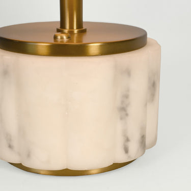 Mini Nora rechargeable lamp, Antique Brass with Metal Shade – view 2