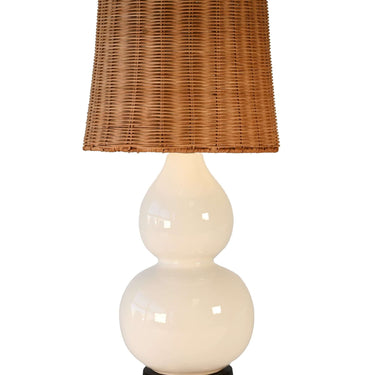 Norma Jean rechargeable lamp, Ivory & Black – view 2