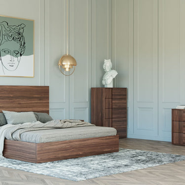 Nova Domus Asus Queen Italian Walnut Bedroom Set