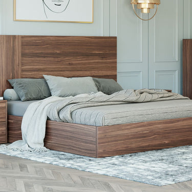 Nova Domus Asus Eastern King Italian Walnut Bed