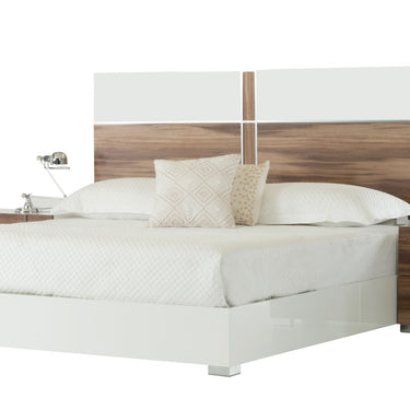 Nova Domus Giovanna Italian White & Cherry Bed