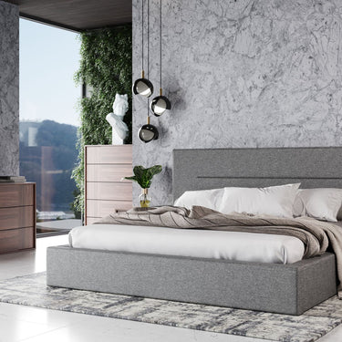 Nova Domus Juliana Italian Grey Bed