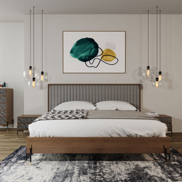 Nova Domus Metcalf Walnut & Grey Bedroom Set