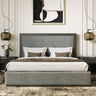 Nova Domus Santa Barbara Grey Fabric Grey Wash Bed