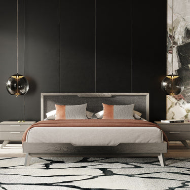 California King Nova Domus Soria Grey Wash Bed