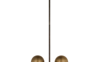 Octavia Brass Pendant Light with Crystal Diffuser – Dimmable LED by Visual Comfort