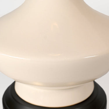 Oliver Ivory Cordless Table Lamp - Black Finish | Modern Lantern