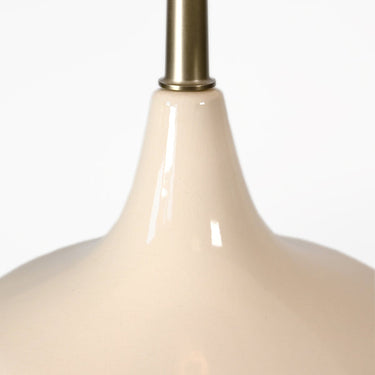 Modern design of Oliver Ivory Cordless Table Lamp Brushed Nickel finish