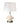 Oliver Ivory Cordless Table Lamp in Brushed Nickel - Hospitality Lighting