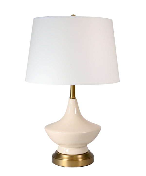 Modern Lantern Oliver on Antique Brass Cordless Lamp
