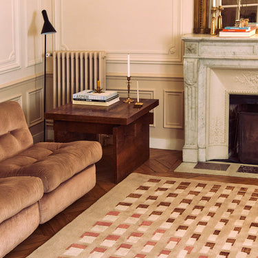 Ombra wool rug, full view