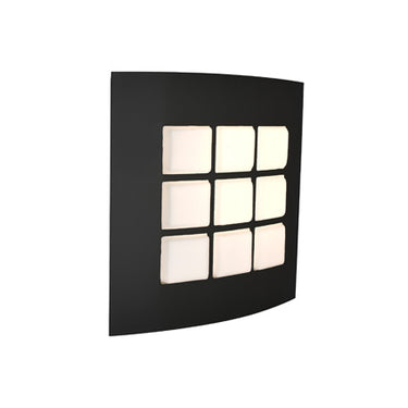 Quad 10 black version, front view | Besa Lighting