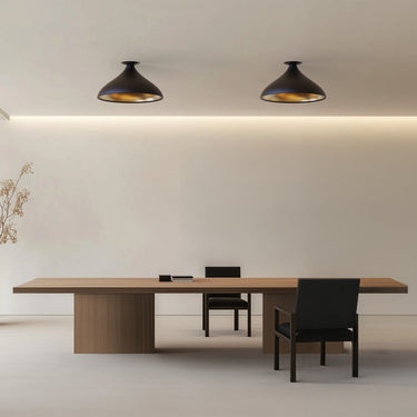 Swell Flush Mount LED Ceiling Light with Brass Interior by Pablo Designs - image 6