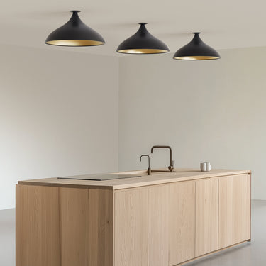 Swell Flush Mount LED Ceiling Light with Brass Interior by Pablo Designs - image 4