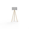 Silverdale Shade with Oak Base Belmont Floor Lamp by Pablo Designs, studio photo