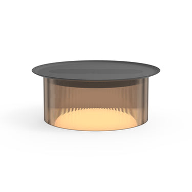 Bronze Base with Black Tray 12" Carousel Small Table Lamp by Pablo Designs, studio photo