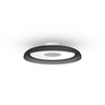 15" Black Nivél Flush Mount by Pablo Designs, studio photo