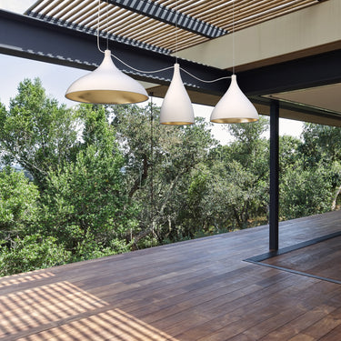 Swell String XL Modular Indoor Outdoor LED Pendant Light by Pablo Designs