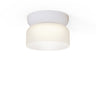 Etched White, White Totem Mini Flush Mount by Pablo Designs, studio photo