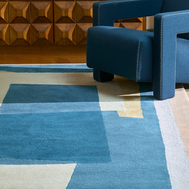 Pablo wool rug in Autumn, full view