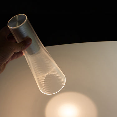 Silver Candél cordless lamp by Pablo, third room view