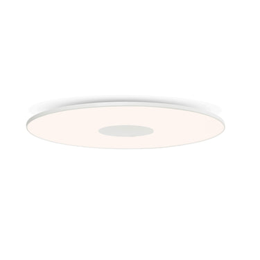 Circa flush mount by Pablo, 16-inch white disc