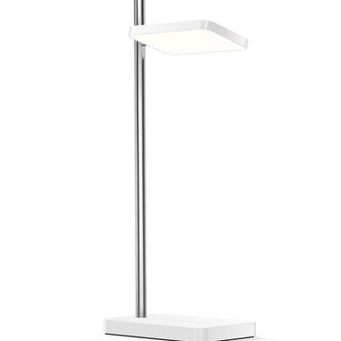 White and silver Talia table lamp by Pablo, studio photo