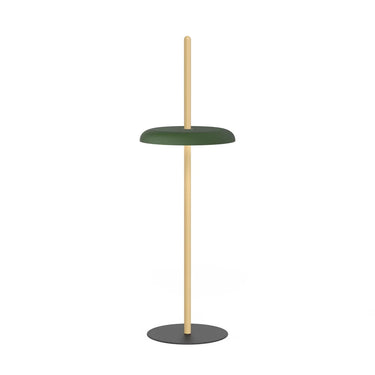 Pablo Nivél Rechargeable Floor Lamp with Oak Post and Forest Green Shade