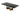 AX Padua Large Black Crocodile & Rosegold Dining Table
