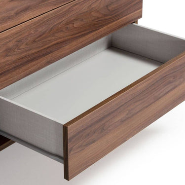 Nova Domus Palermo Italian Faux Concrete & Walnut Dresser