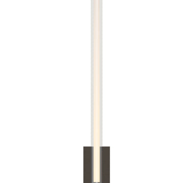 Contemporary Vertical LED Wall Sconce in Natural Brass – Visual Comfort Phobos 1 Light