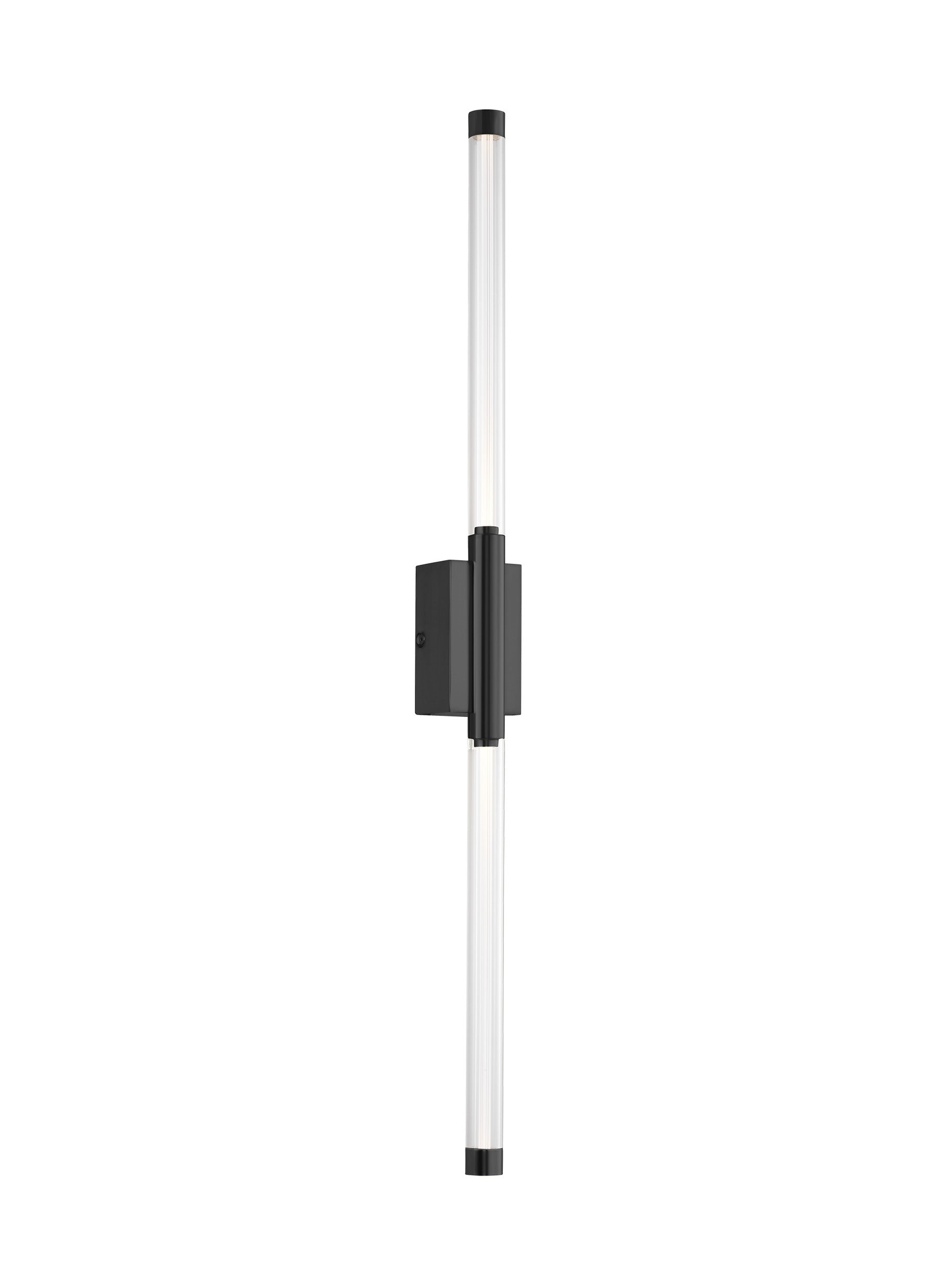 Sleek Metal Finish 2-Light Wall Sconce - Phobos Collection
