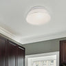 Pica 11 sand glass ceiling light in a hallway | Besa Lighting