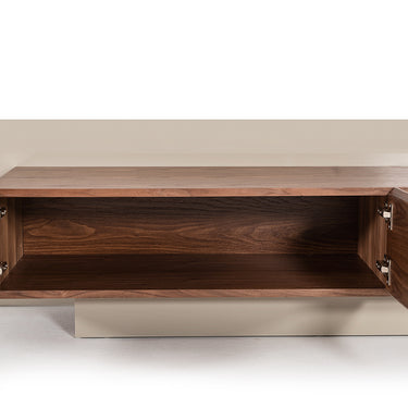 Nova Domus Pompeii Grey & Walnut Entertainment Center