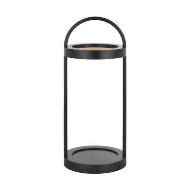 Designer rechargeable LED lamp in rich bronze by Kelly Wearstler