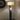 Nova of California Half Moon Floor Lamp Night Light Dark Brown Etruscan Gold Linen Shade