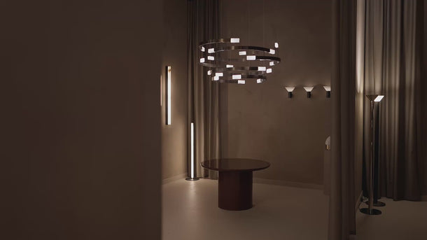 Trace Circular chandelier video