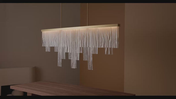 Cascata Long chandelier by CTO Lighting