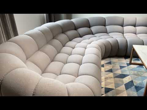 Divani Casa Yolonda Grey Curved Sectional Sofa Alt 11
