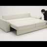 Video of Vilander modern full-size convertible sofa by Innovation Living transforming from sofa to bed using auto-fold mechanism”