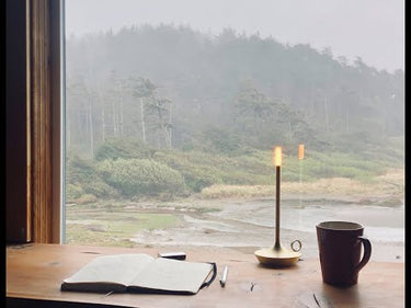 Modern Minimalist Portable Lamp: Graypants Wick GP204 with Touch Dimming & USB-C Charging