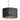 Kerflights D6 felt drum pendant by Graypants lit in a dark gray felt shade