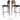 Prouvé modern bar height stool with PPM-S Black (502-40) upholstered seat and integrated steel footrest