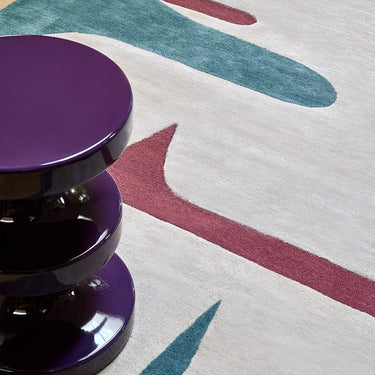 Pygmée wool rug, close-up detail