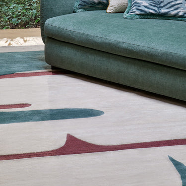 Pygmée wool rug, full view