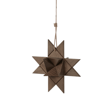 Boyhood Fröbel Star Hanging Smoked Oak Ornament – photo 3, Boyhood Denmark