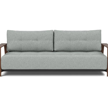 Ran D.E.L. sleeper upholstered in Melange Grey, studio shot