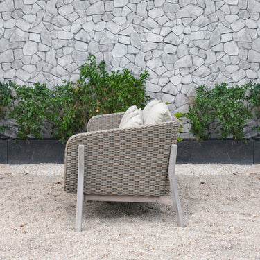 Renava Carillo Outdoor Beige Wicker Sofa Set