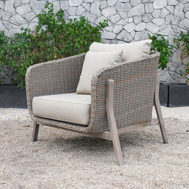 Renava Carillo Outdoor Beige Wicker Sofa Set