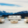 Renava Bombay Beige & Wicker Outdoor Sofa Set